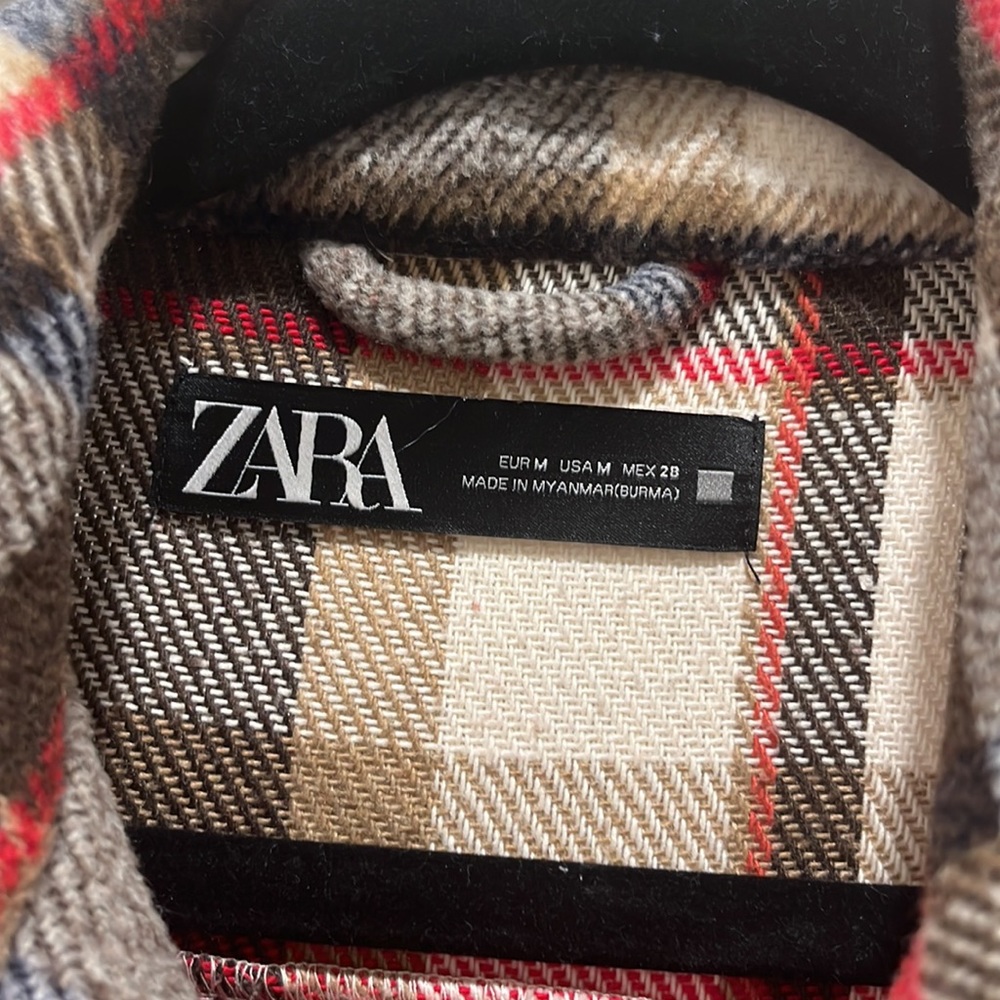 Zara Polyester Button Up Front Pockets Jacket, Me… - image 2